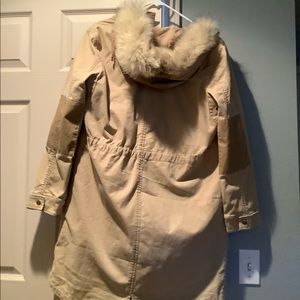 Gap Faux Fur 2-in-1 Parka-  Beige